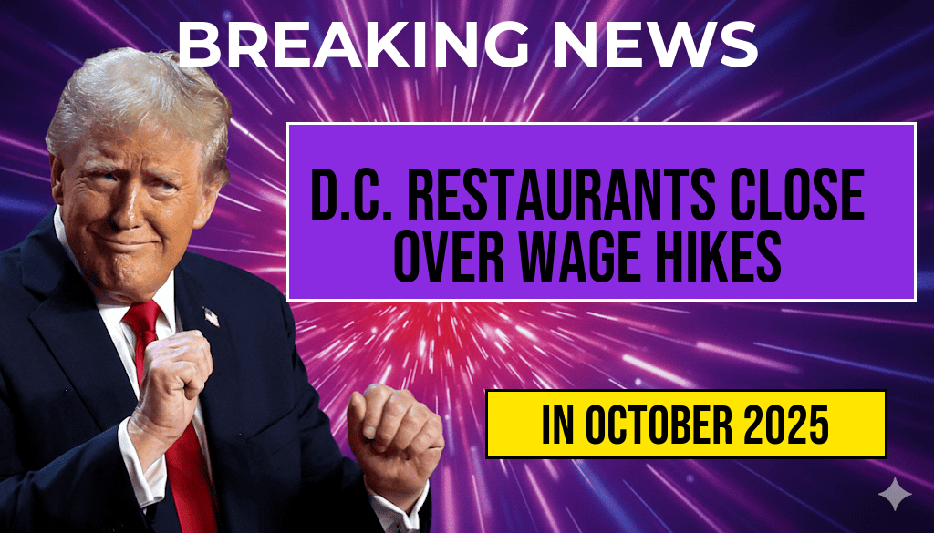 Rising Wage Costs Force D.C. Restaurants to Close: One Spot Claims $60,000 Annual Increase—What Will Be the Impact on Prices?